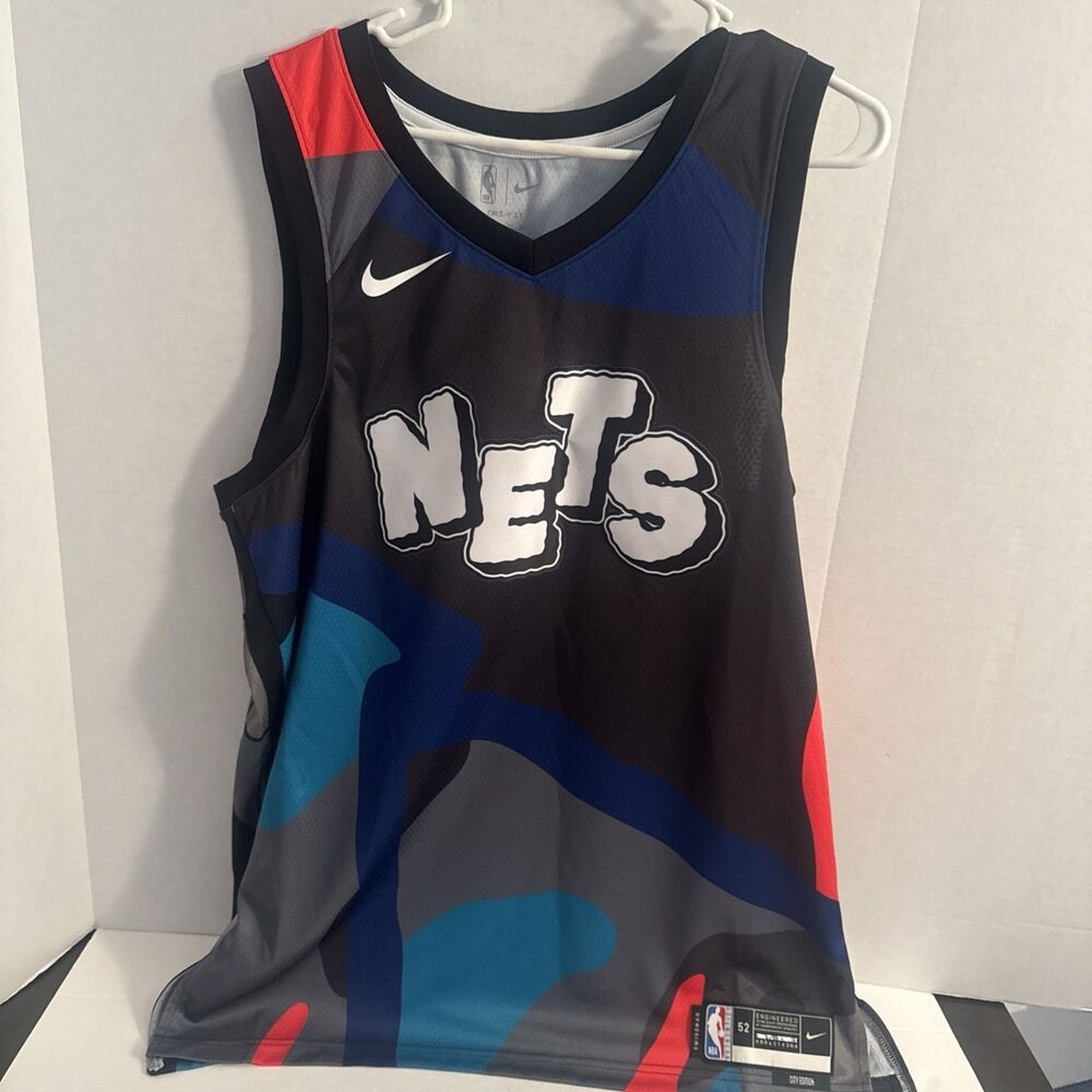 Brooklyn Nets City Edition NBA Jersey Nike Size XL52 Basketball DX8524-010